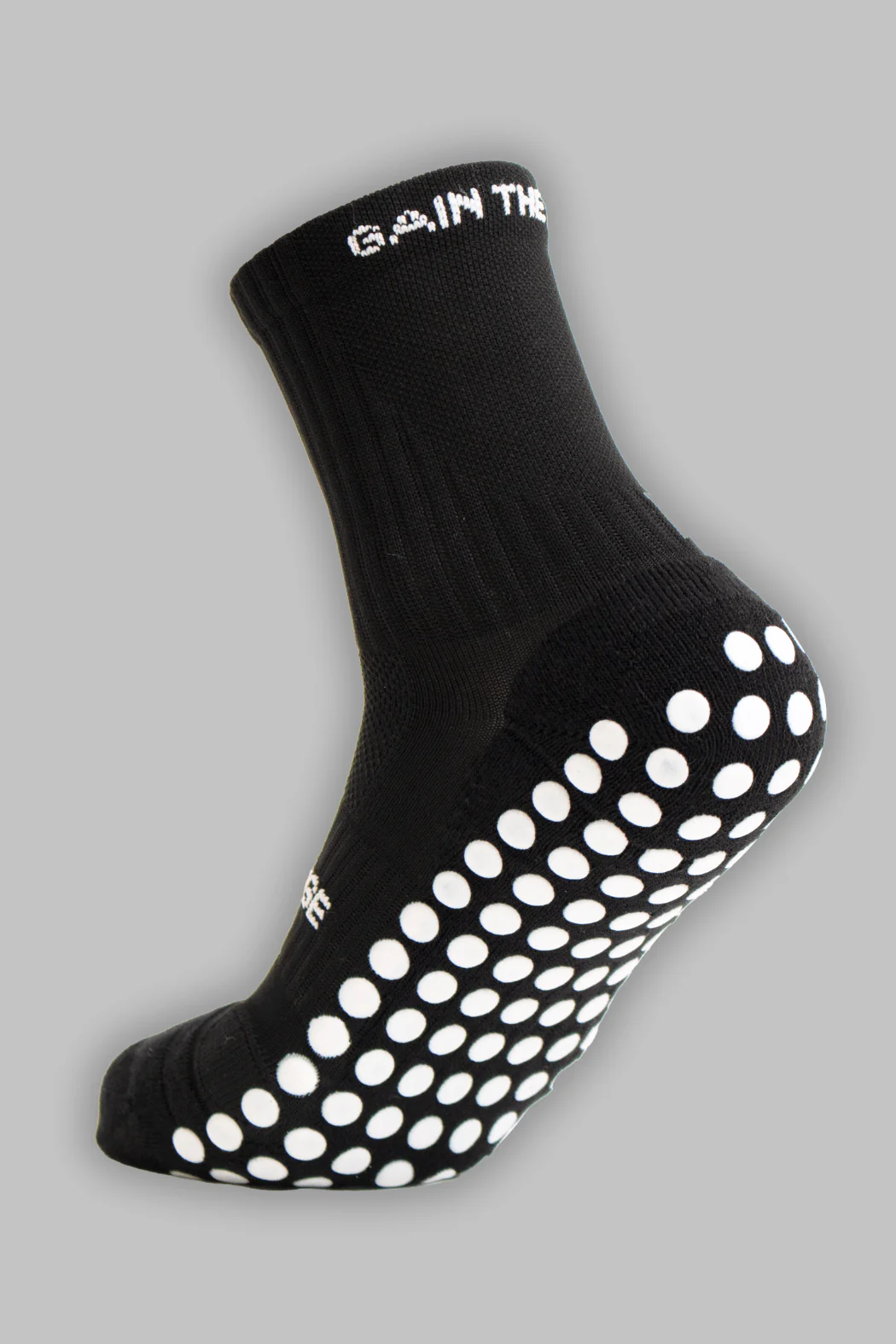 Grip Running Socks Quarter Length - Black - Image 3