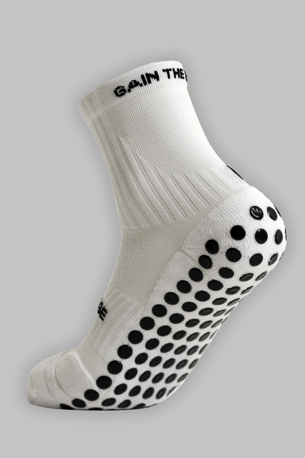Grip Running Socks Quarter Length - White - Image 3