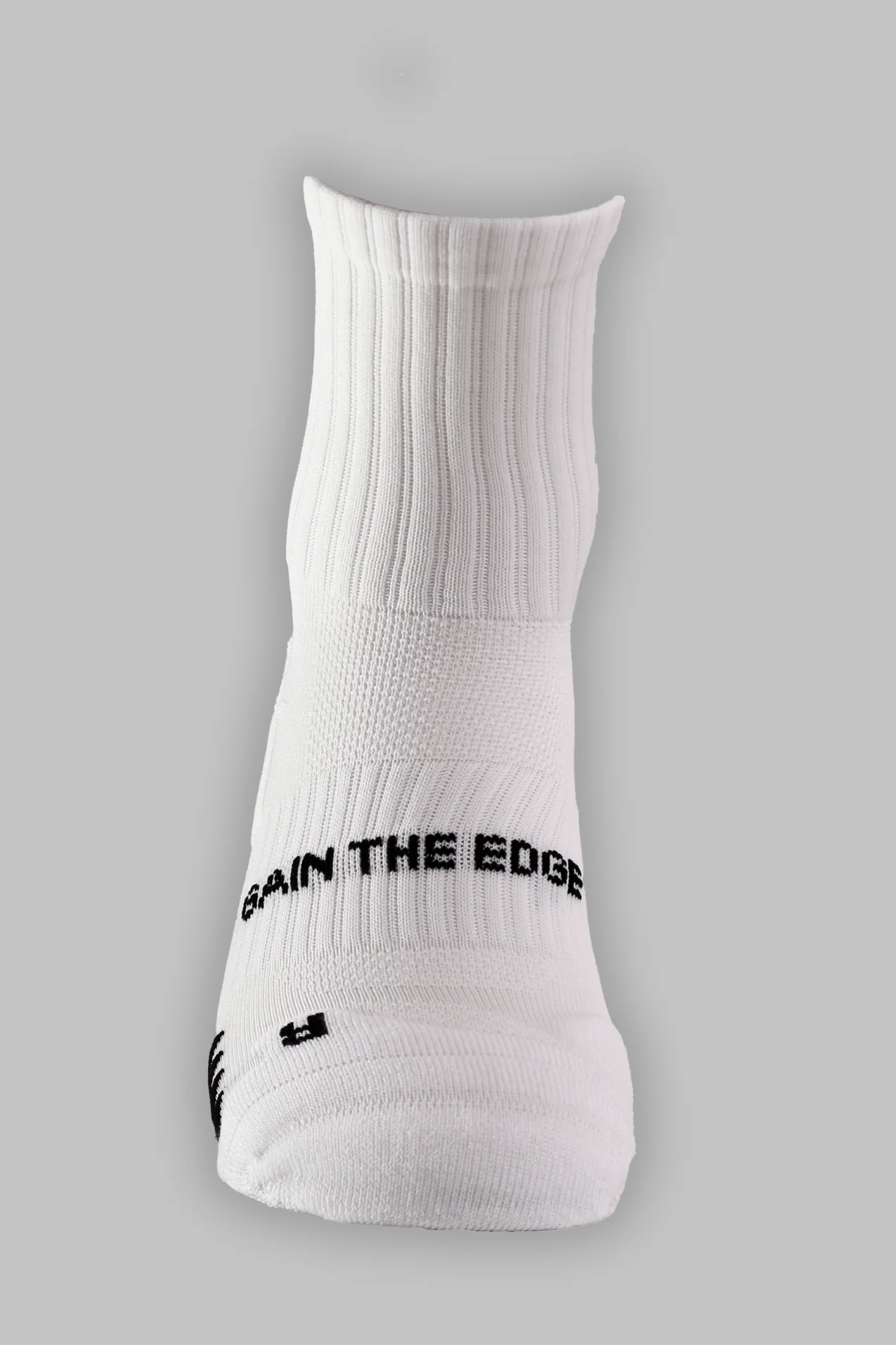 Grip Running Socks Quarter Length - White - Image 4