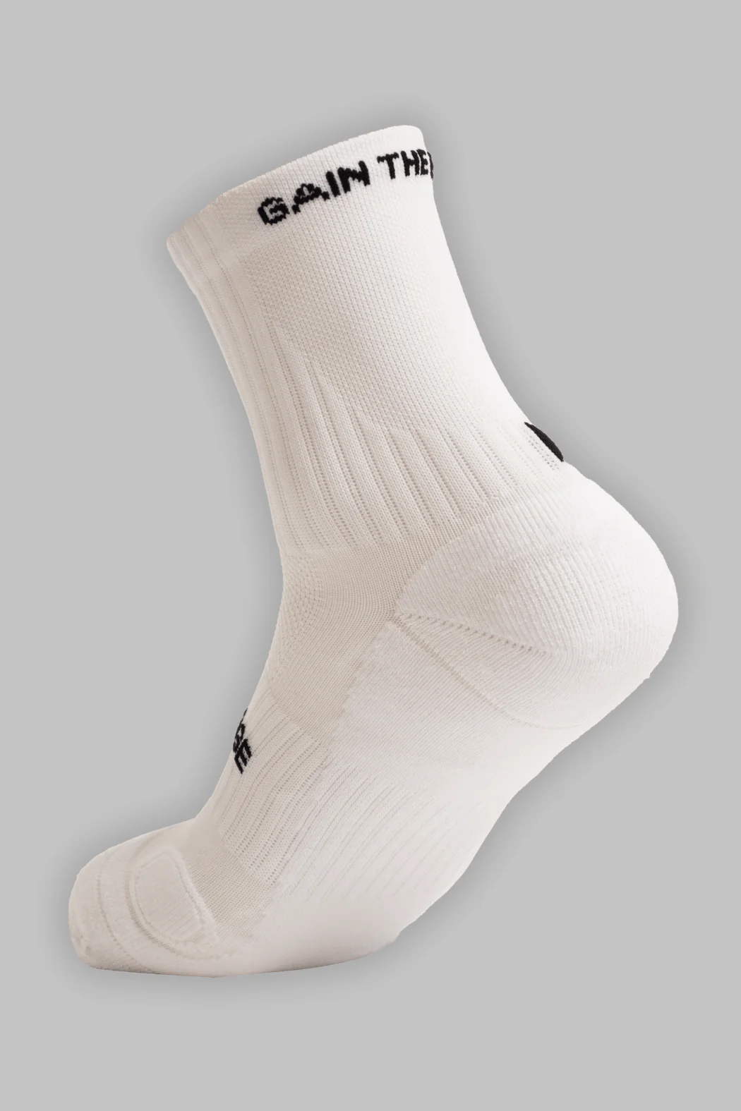 Running Socks Quarter Length - White - Image 3