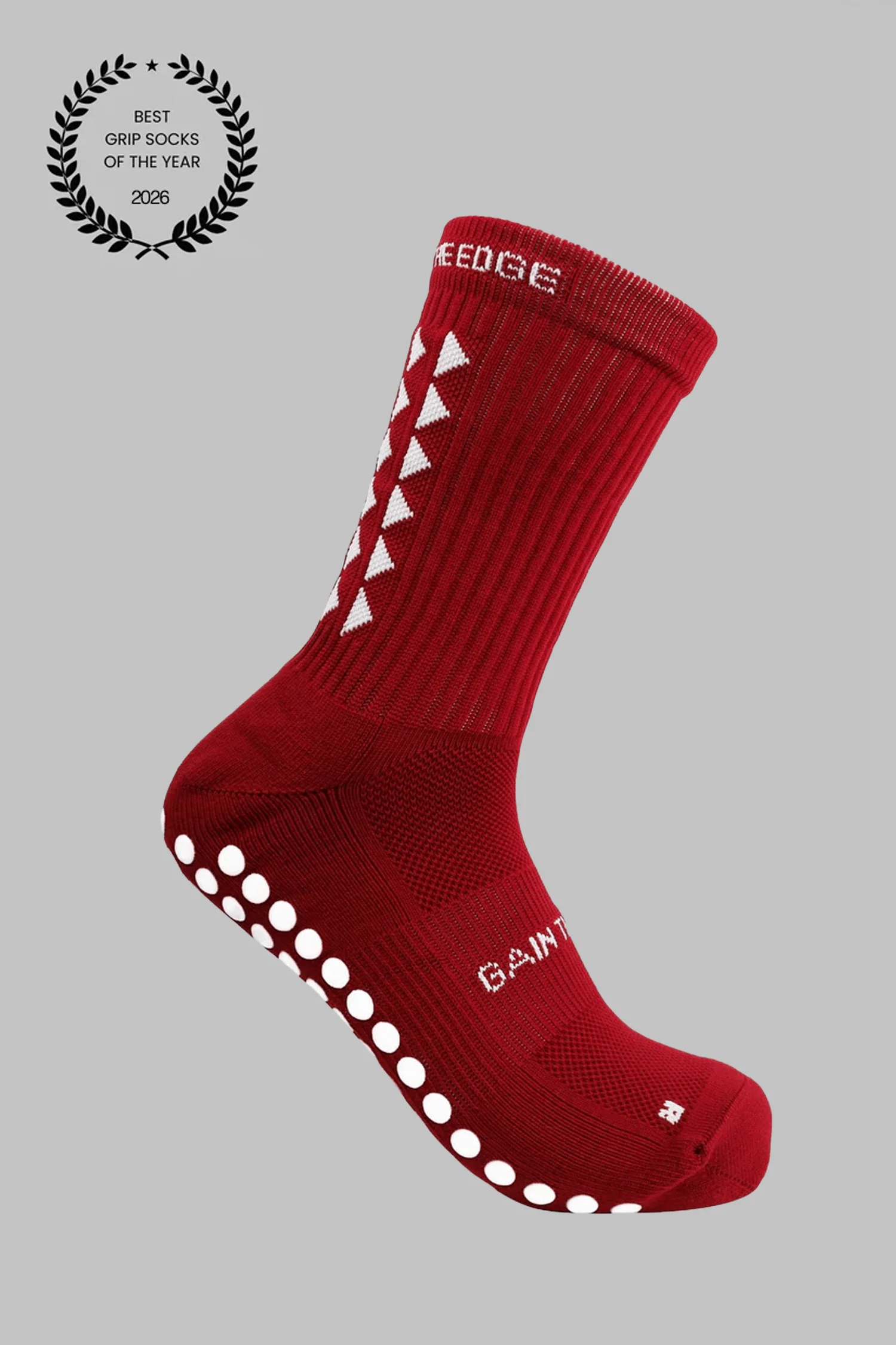 GRIP SOCKS 3.0  MidCalf Length - Maroon - Image 3