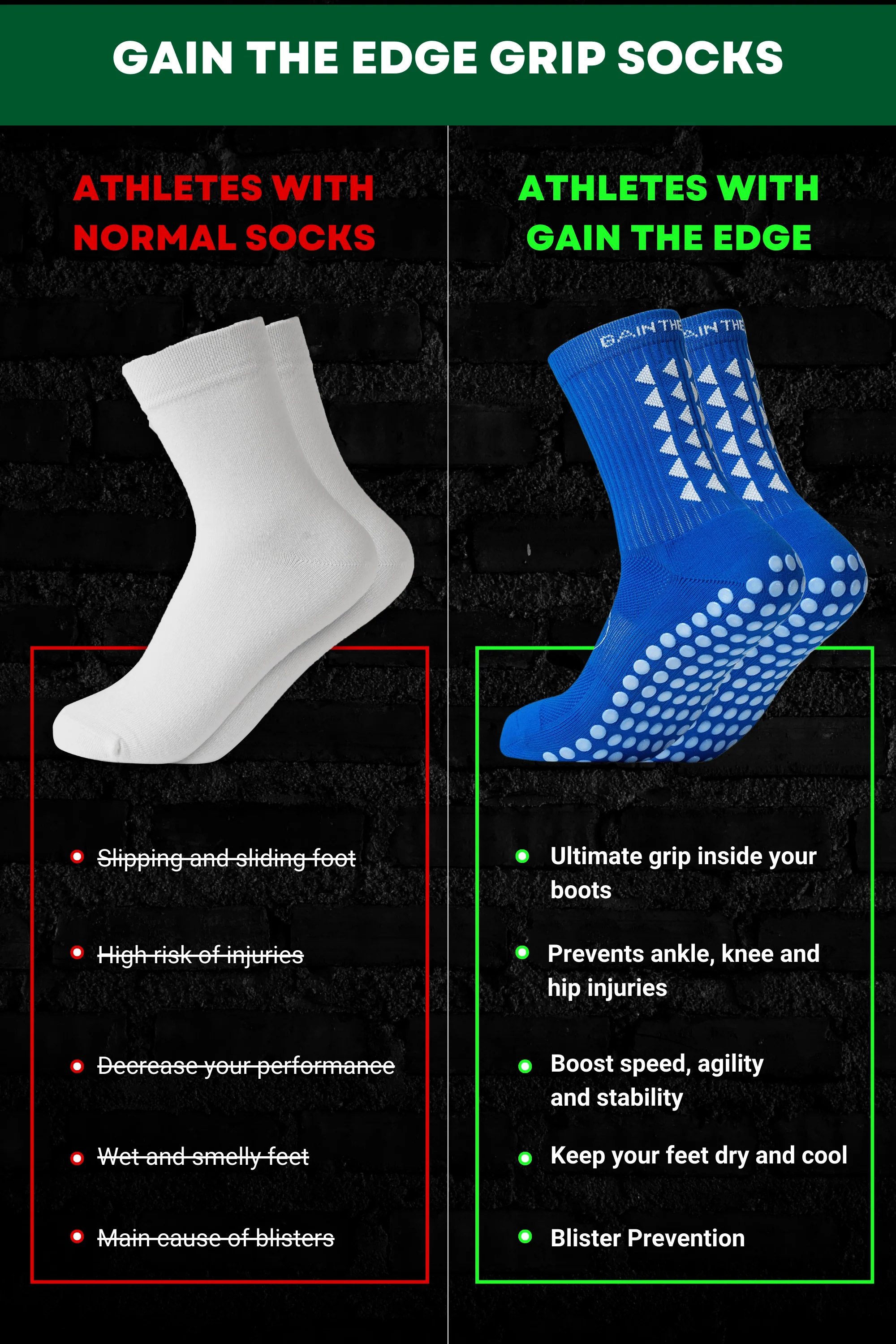 KIDS GRIP SOCKS 3.0 MidCalf Length - Blue - Little Stars - Image 4