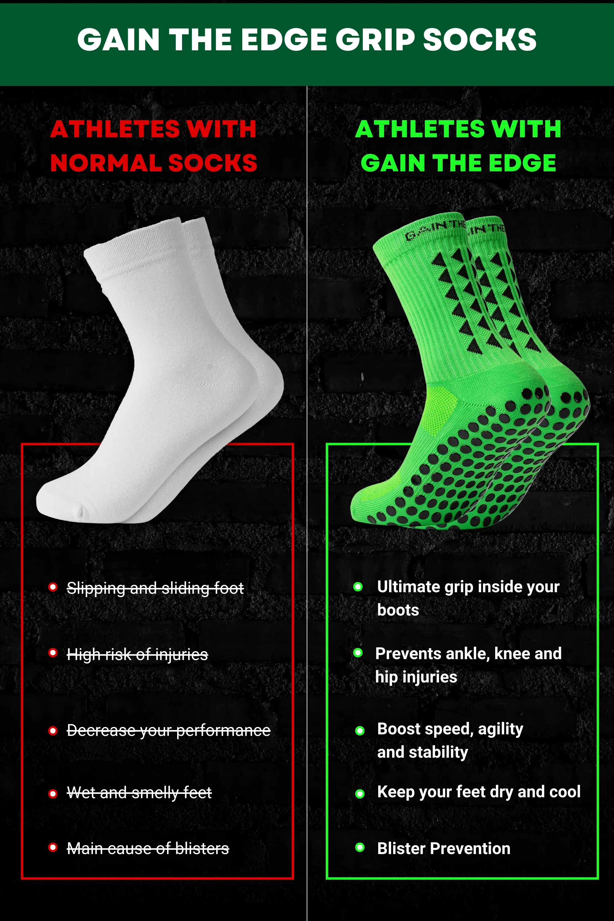 GRIP SOCKS 3.0  MidCalf Length - Green - Image 4