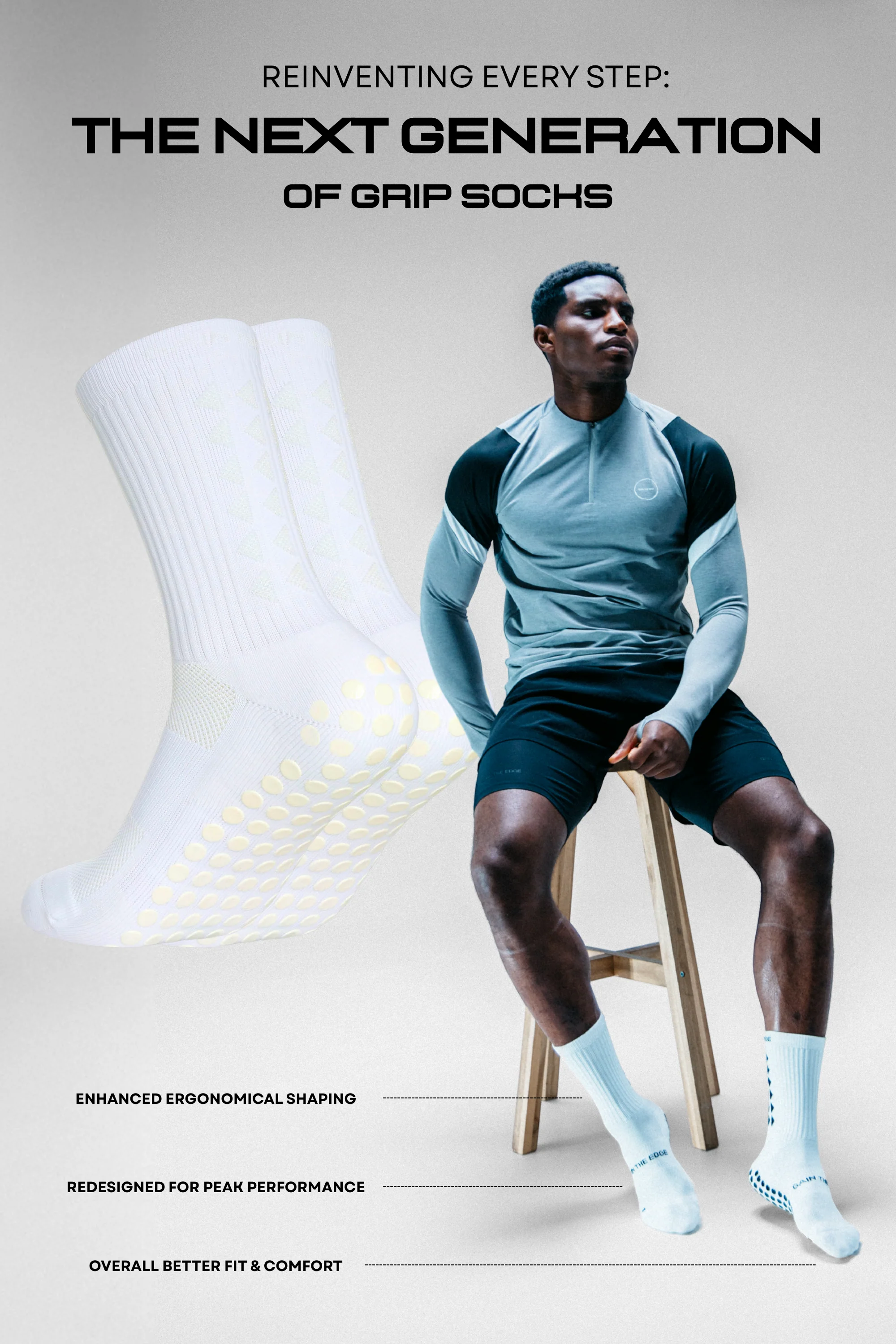 GRIP SOCKS 3.0 midcalf length - WHITEOUT EDITION - Image 2